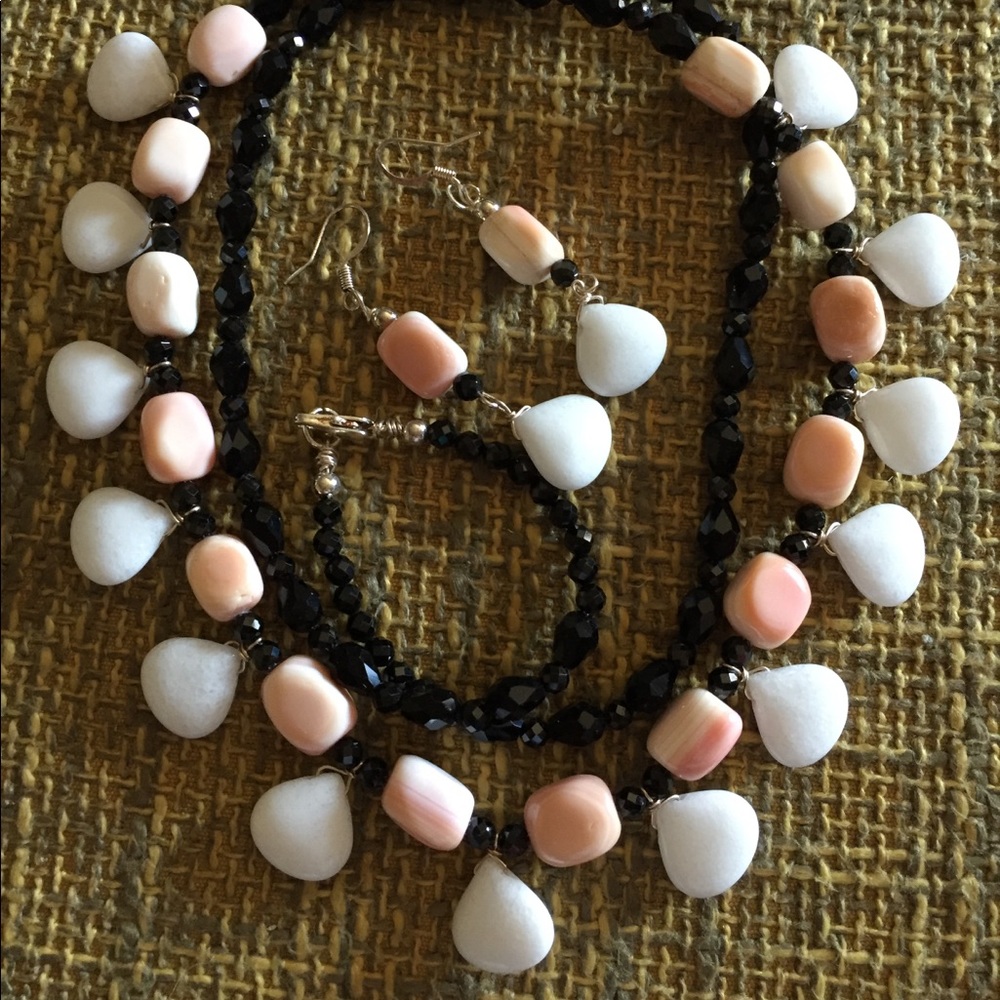 Beach Nights Necklace and Earrings